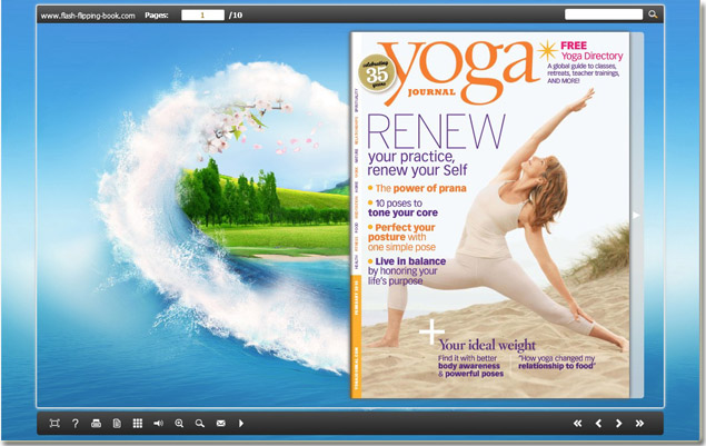 flash flipping book screen shot